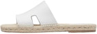 HERMES Antigua 'Sandal Slip-On Kulit Anak Lembu Putih' H201485Z-H90