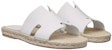 HERMES Antigua 'Sandal Slip-On Kulit Anak Lembu Putih' H201485Z-H90