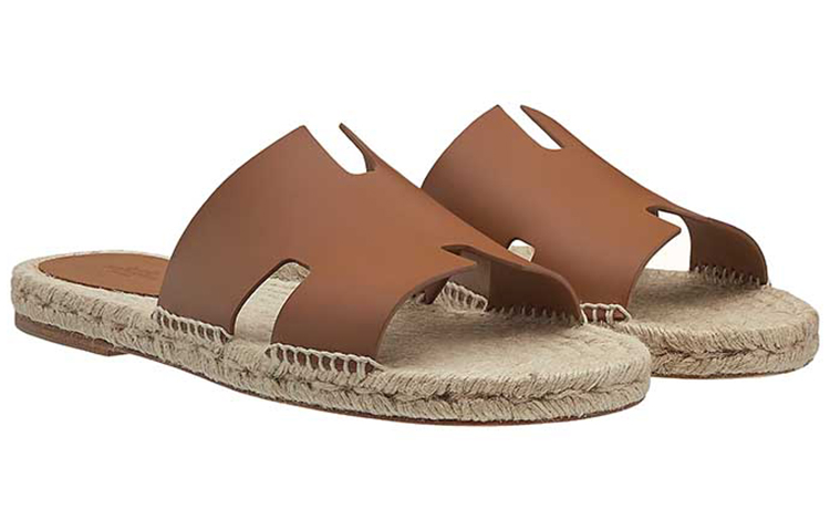 Lookbook HERMES 愛馬仕 Antigua 拖鞋 深棕色