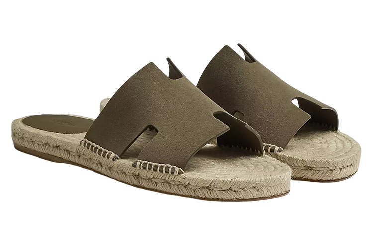 HERMES Antigua Slide 'Green Goat Leather' 圖 3