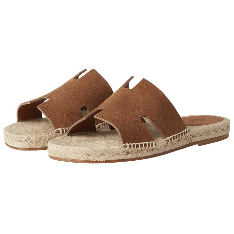 Lookbook HERMES Antigua Slip-On 'Brown Goat Leather' H211871Z-HE5