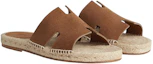 Shop HERMES Antigua Slip-On 'Brown Goat Leather' H211871Z-HE5
