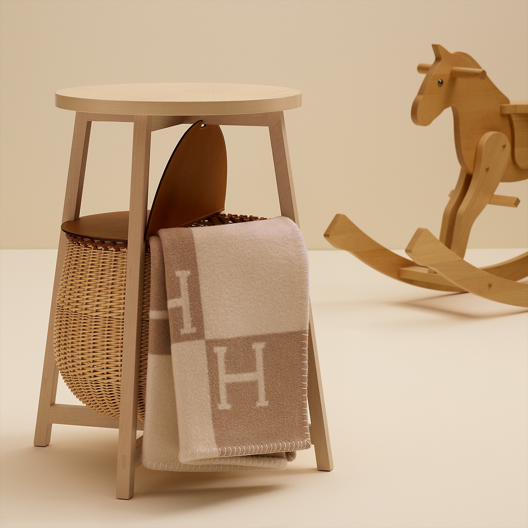 HERMES Avalon Baby Blanket Cashmere Wool Unisex Couple Shawl. H102704M-11 圖 4