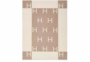 Hermes Avalon Baby Blanket Noisette Moyen/Blanc Hermes Avalon Baby Blanket Noisette Moyen/Blanc