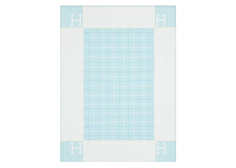Hermes Avalon Cabriole Blanket Vert Aqua