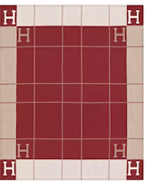 Hermes Avalon III Throw Blanket Ecru/Rouge Hermes Avalon III Throw Blanket Ecru/Rouge
