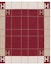 Buy Hermes Avalon III Throw Blanket Ecru/Rouge