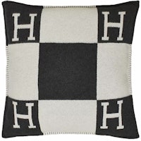 Hermes Avalon Pillow Large Model Ecru/Gris Fonce Hermes Avalon Pillow Large Model Ecru/Gris Fonce