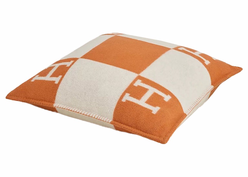 Order Almohada Grande Hermes Avalon Modelo Ecru/Potiron