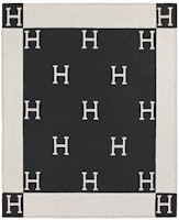Hermes Avalon Throw Blanket Ecru/Gris Fonce Hermes Avalon Throw Blanket Ecru/Gris Fonce