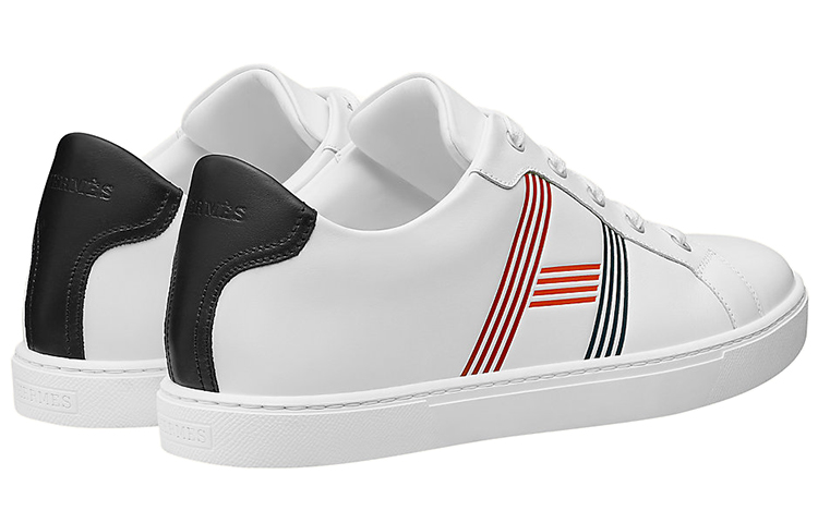 Shop HERMES Avantage 'Piel de ternera en blanco y negro' H201459Z-HMB