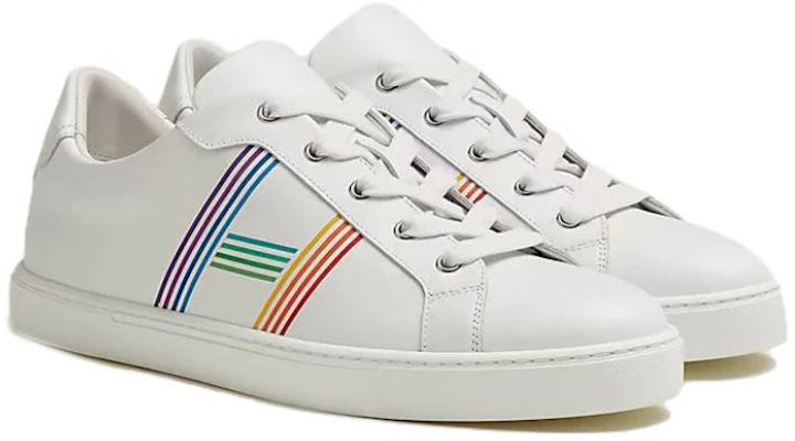HERMES Avantage 'White Leather Low-Top' H201459Z-HB9 Lookbook HERMES Avantage 'White Leather Low-Top' H201459Z-HB9