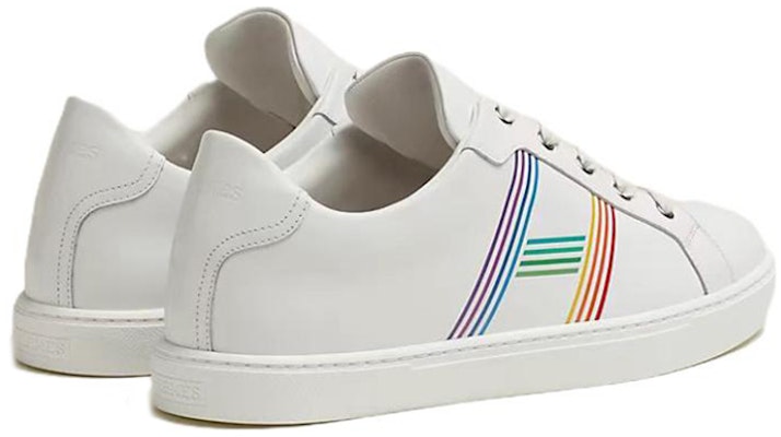 HERMES Avantage 'Sepatu Kulit Putih Low-Top' H201459Z-HB9 Lookbook HERMES Avantage 'Sepatu Kulit Putih Low-Top' H201459Z-HB9