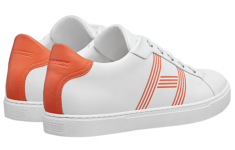Shop HERMES Avantage 'White Orange' H201459Z-H91