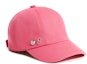Shop HERMES Badge Design Cotton Pink Cap Unisex Couple Style. H241064N RA56