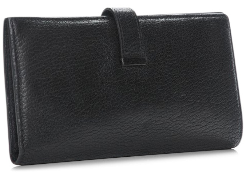 Order Dompet Hermes Bearn Chevre Mysore Noir Hitam