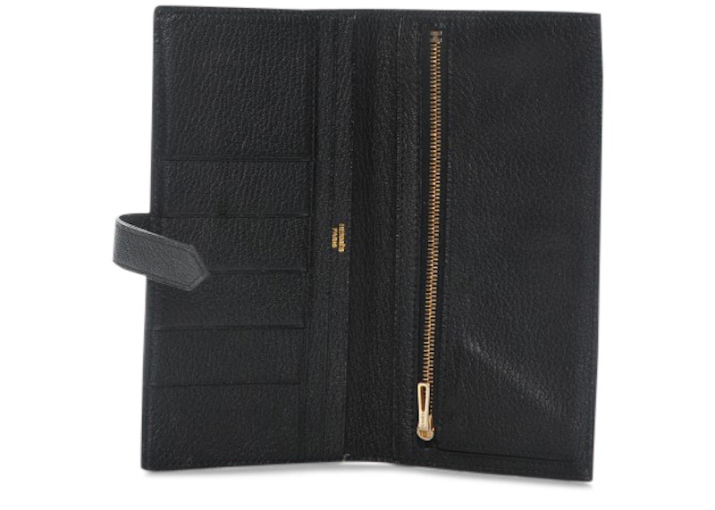 Lookbook Dompet Hermes Bearn Chevre Mysore Noir Hitam