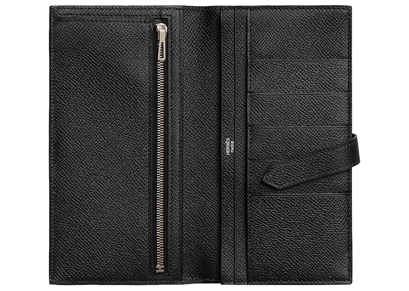 Order エルメス ベアンスリムウォレット エプソムカーフスキン＆ブラックPVD‘H’タブ