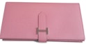 Buy Cartera Hermes Bearn Epsom Palladium Rosa Sakura