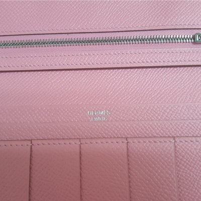 Cartera Hermes Bearn Epsom Palladium Rosa Sakura Lookbook Cartera Hermes Bearn Epsom Palladium Rosa Sakura