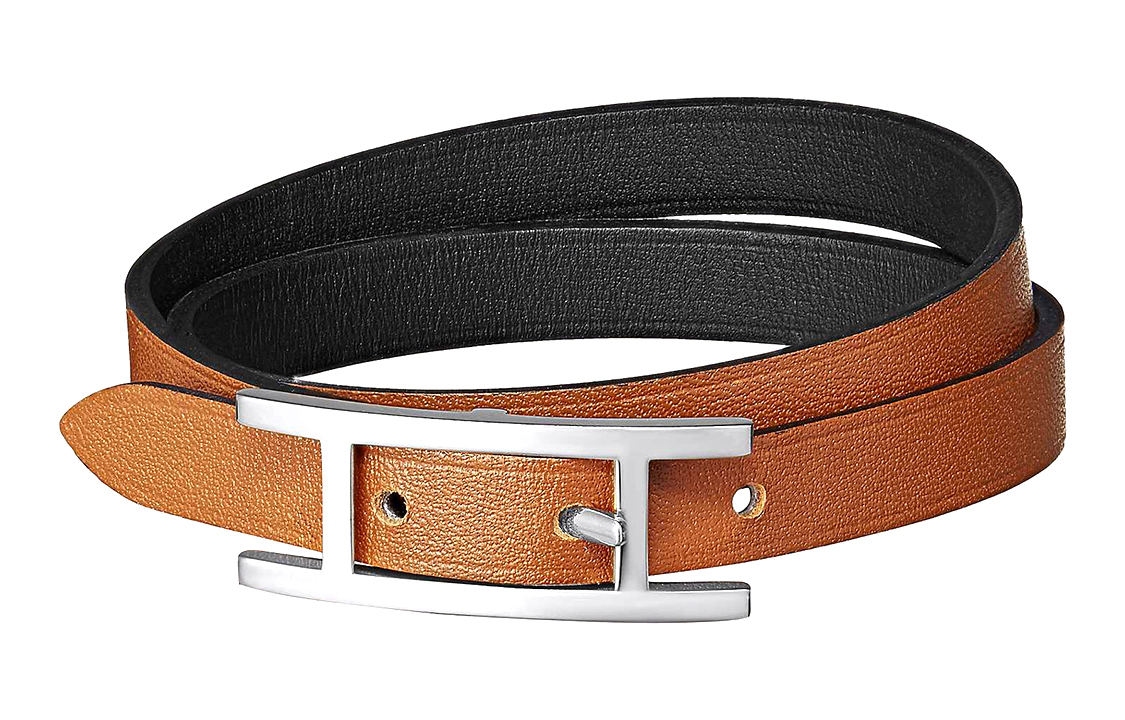 HERMES Behapi Double Tour Bracelet Black/Light Brown H064692CKAA 圖 3