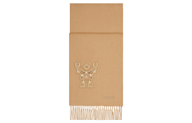 HERMES Beige Robot Scarf Brown H393765T-05 圖 4