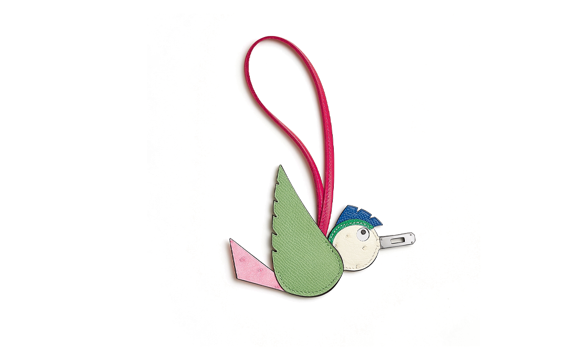 Order HERMES Bird Pattern Charm Unisex Couple Design Multicolor Accessory h083884ckab