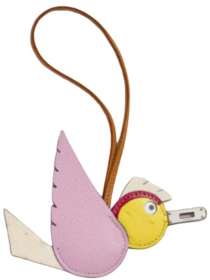 HERMES Birdy Calfskin Animal Design Keychain Unisex Couple Charm Multi-color H083884CKAC Buy HERMES Birdy Calfskin Animal Design Keychain Unisex Couple Charm Multi-color H083884CKAC