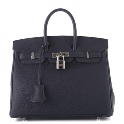 Hermes Birkin Togo Palladium 25 Biru Malam Buy Hermes Birkin Togo Palladium 25 Biru Malam