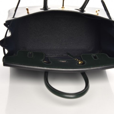 Hermes Birkin Box 25 Hijau Gelap Vert Fonce Lookbook Hermes Birkin Box 25 Hijau Gelap Vert Fonce