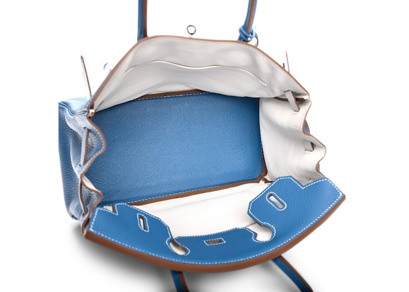 Lookbook 에르메스 버킨 클레멘스 30 미코노스/블랑