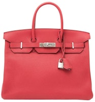 Hermes Birkin Clemence 35 Bougainvillea Palladium Hermes Birkin Clemence 35 Bougainvillea Palladium