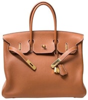 Hermes Birkin Clemence 35 Gold Hermes Birkin Clemence 35 Gold