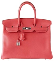 Hermes Birkin Clemence Gold Plated 35 Rose Jaipur Hermes Birkin Clemence Gold Plated 35 Rose Jaipur