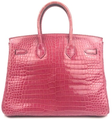 Hermes Birkin Kulit Buaya 35 Rose Tyrien Paladium-tone Order Hermes Birkin Kulit Buaya 35 Rose Tyrien Paladium-tone