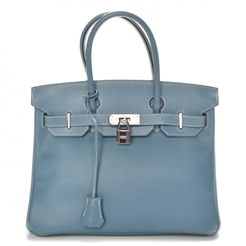 Hermes Birkin Epsom 30 Bleu Jean