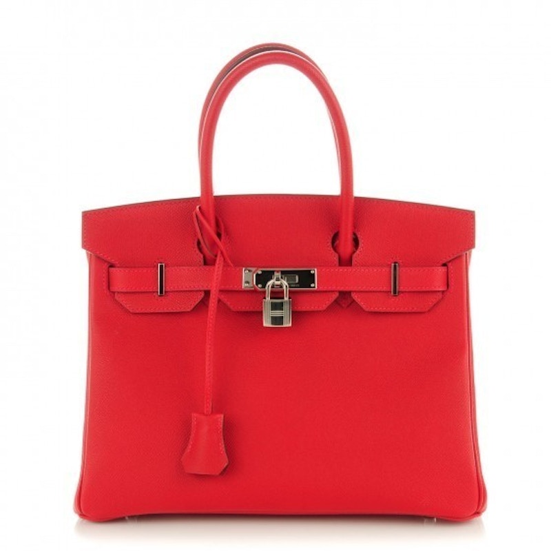 Hermes Birkin Epsom 30 Rouge Casaque