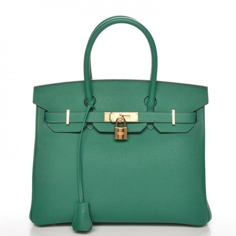 Hermes Birkin Epsom 30 Vert Vertigo