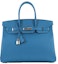 Buy Hermes Birkin Epsom Palladium 35 Biru Zanzibar