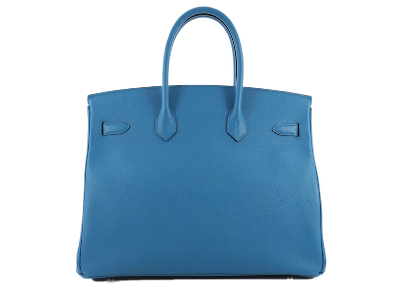 Order 愛馬仕柏金 Epsom Palladium 35 藍色 Zanzibar