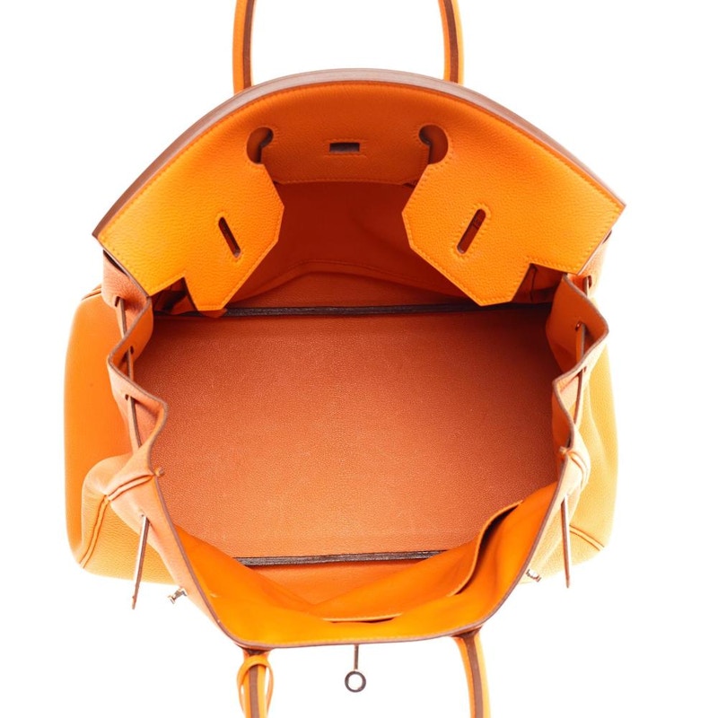 Lookbook 愛馬仕柏金HAC Togo 32 橙色