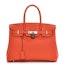 Buy Hermes Birkin Taurillon Clemence 30 Oranye Poppy