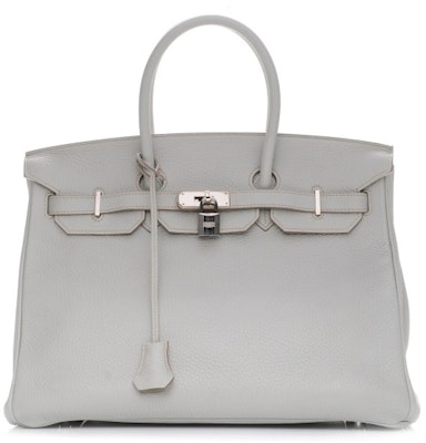 Hermes Birkin Taurillon Clemence 35 Gris Perle Tas Mewah Wanita Buy Hermes Birkin Taurillon Clemence 35 Gris Perle Tas Mewah Wanita