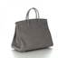 Order Hermes Birkin Taurillon Clemence 40 Etain Abu-abu