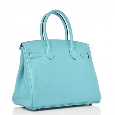Hermes Birkin Taurillon Clemence Palladium 30 Biru Atoll Order Hermes Birkin Taurillon Clemence Palladium 30 Biru Atoll