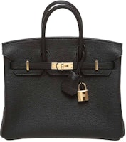 Hermes Birkin Togo 25 Gold-tone Noir Hermes Birkin Togo 25 Gold-tone Noir