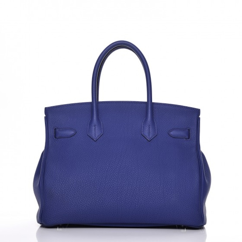 Order Hermes Birkin Togo 30 藍色電光