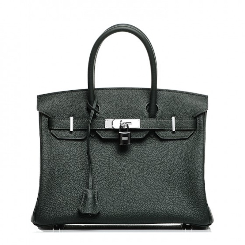 Hermes Birkin Togo 30 Vert Fonce
