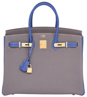 Hermes Birkin Togo Bi -Color 35 Etain Hermes Birkin Togo Bi -Color 35 Etain