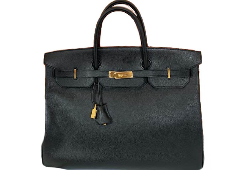 Hermes Birkin Togo Gold-tone 40 Black